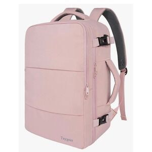Taygeer XL CarryOn Travel Backpack Amour Pink 18.5" Lightweight Airline Approved